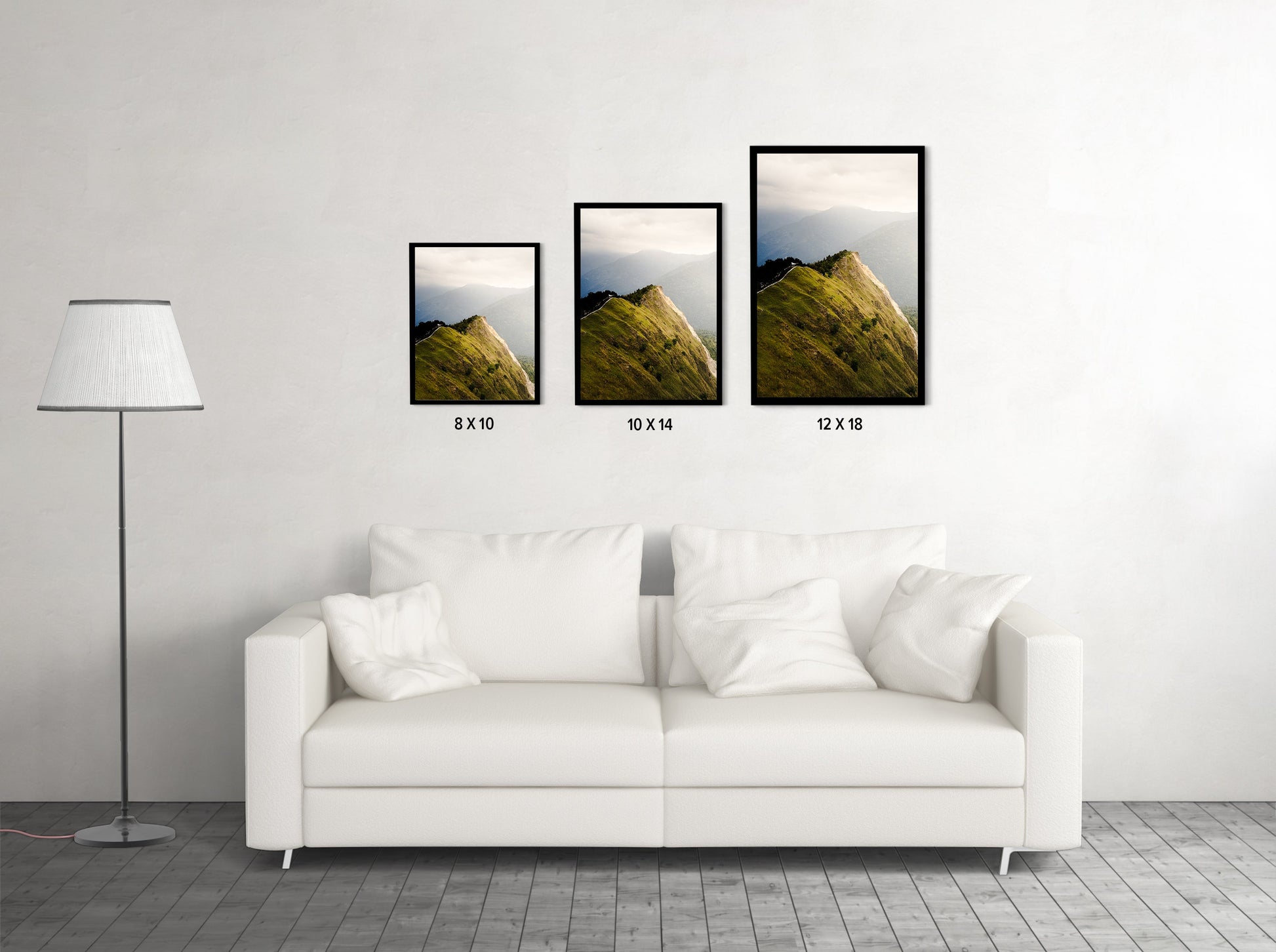 The Ridge Walk Himalayan Ridge Photography - Wall Photo Frame by Jeet Khagram