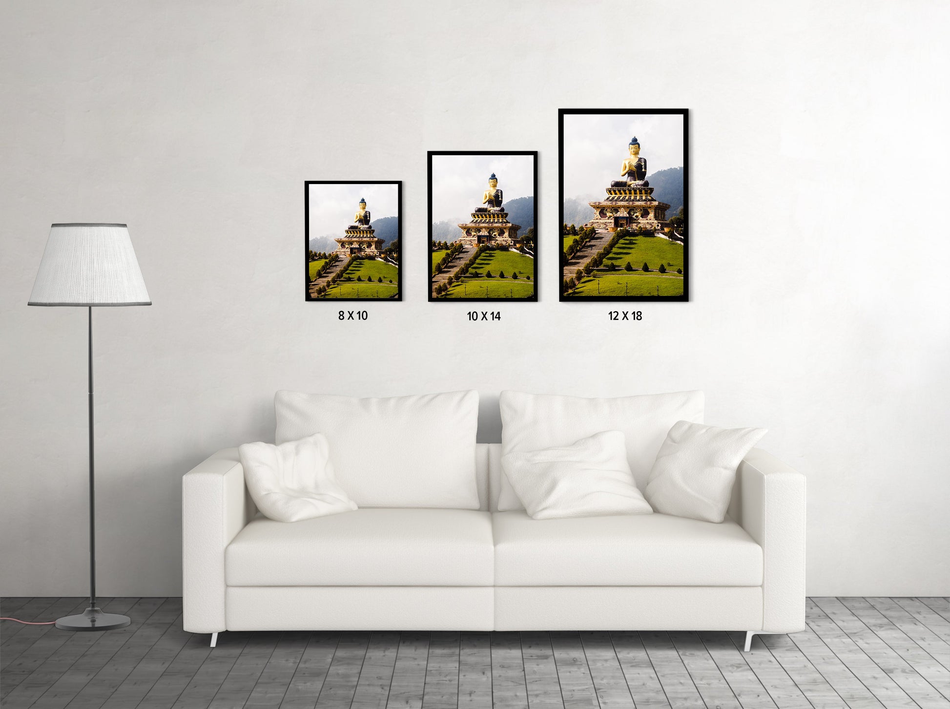 Buddha Park Ravangla Sikkim Photography - Wall Photo Frame by Jeet Khagram