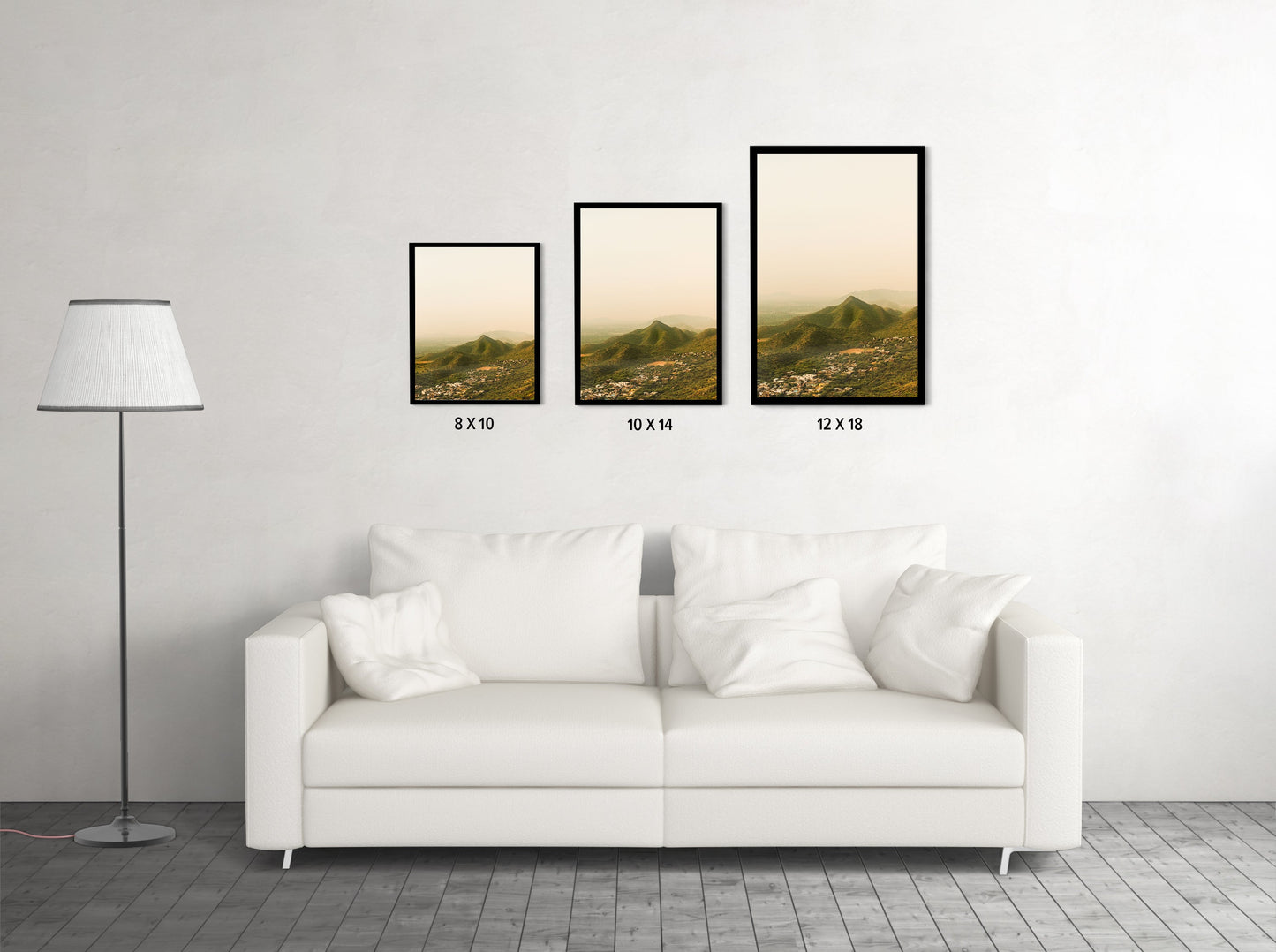 "Lost in the Aravallis"� Jaipur Hills at Dusk - Wall Photo Frame by Jeet Khagram