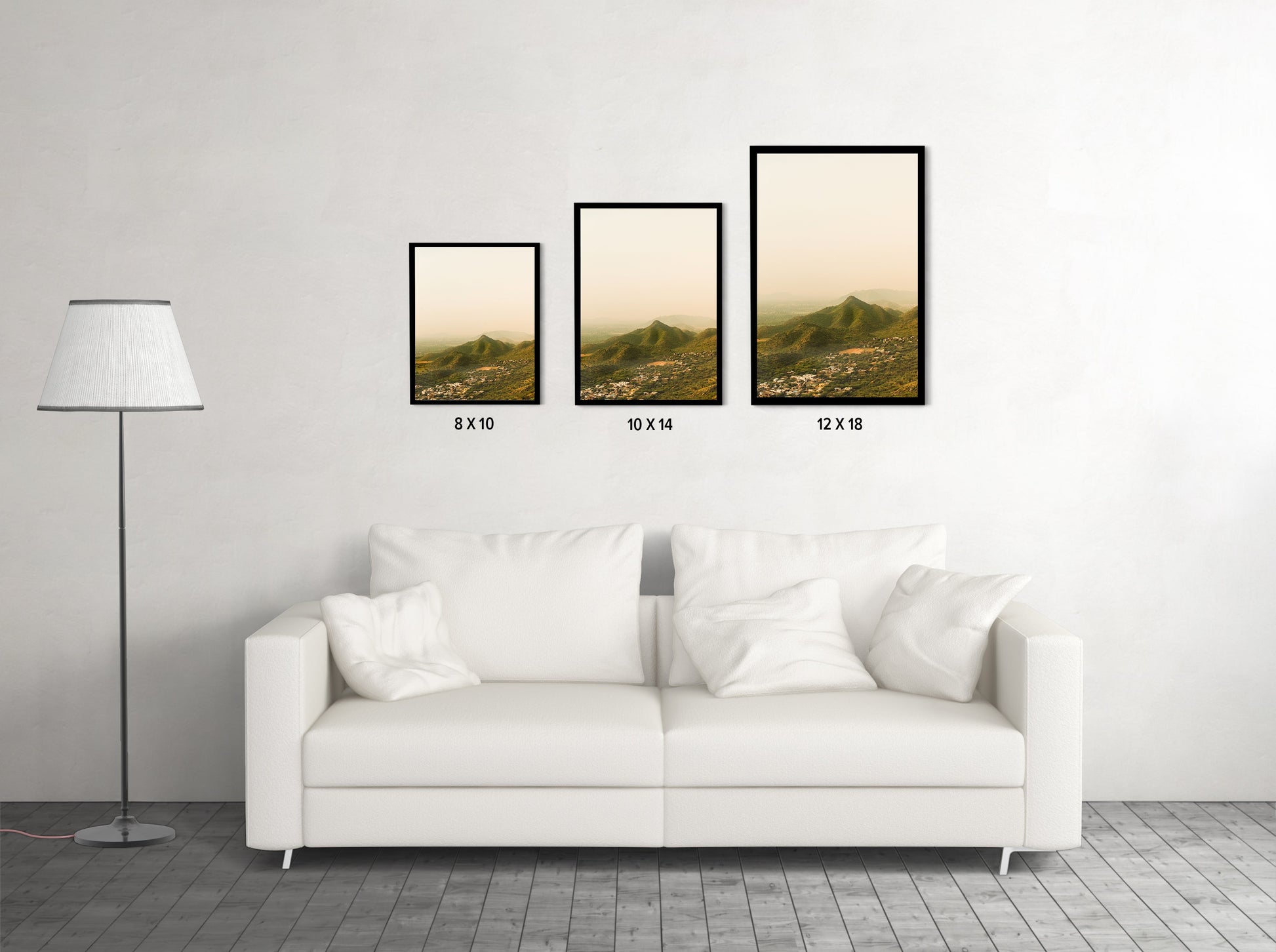 "Lost in the Aravallis"� Jaipur Hills at Dusk - Wall Photo Frame by Jeet Khagram
