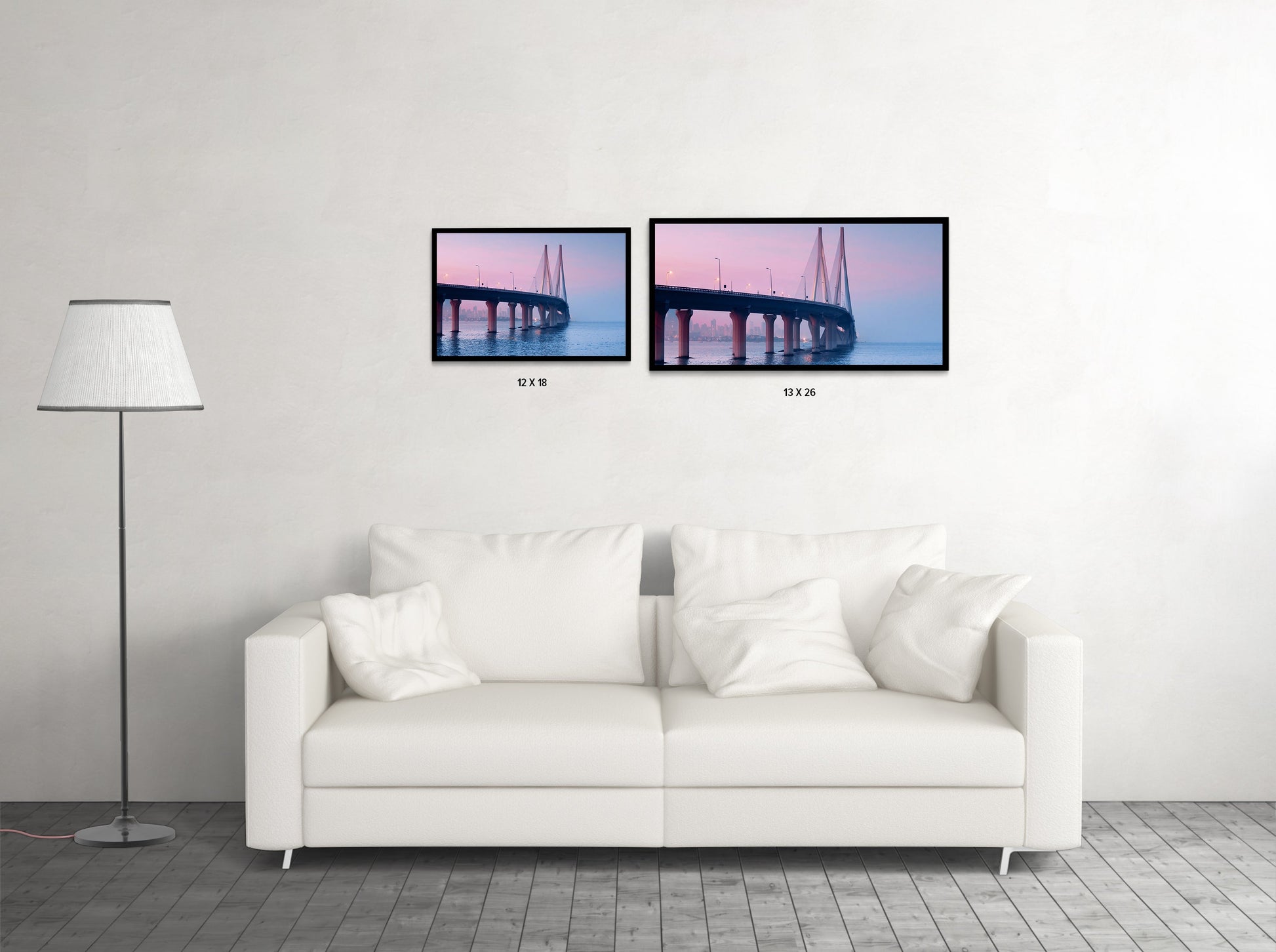 Bandra-Worli Sea Link Night - Wall Photo Frame by Jeet Khagram